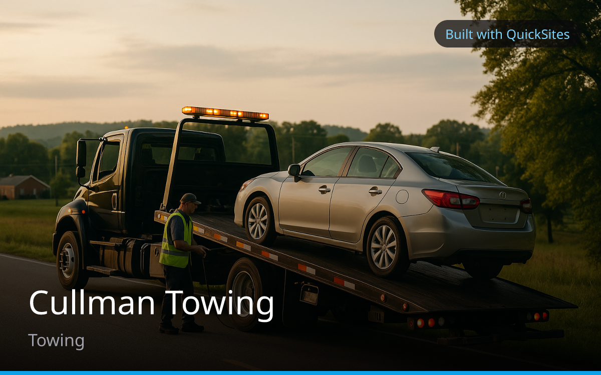 Cullman Towing — built with QuickSites