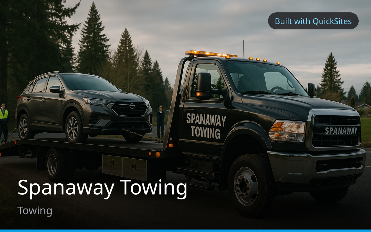 Spanaway Towing — built with QuickSites